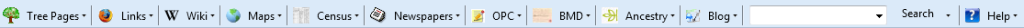 The Williams Family Tree Toolbar